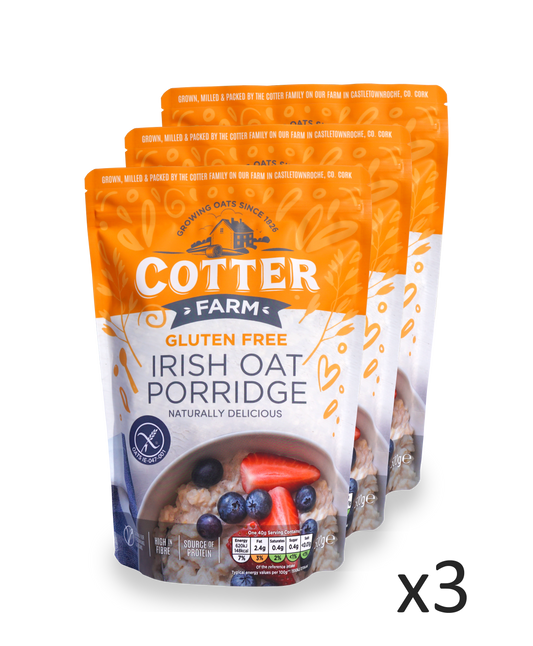 100% Irish Gluten Free Porridge 3x Bags (500g)