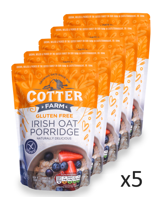 100% Irish Gluten Free Porridge 5x Bags (500g)